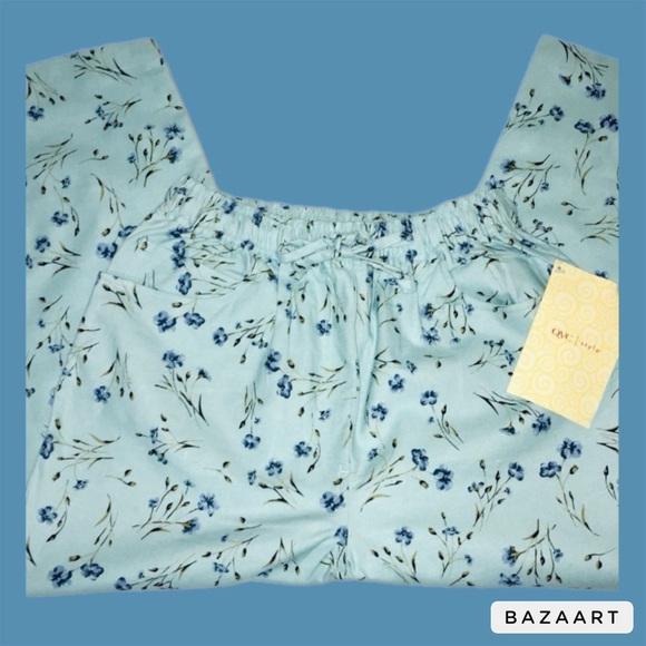 🌪️ NWT DENIM AND CO. Floral Print Capris - Picture 4 of 7